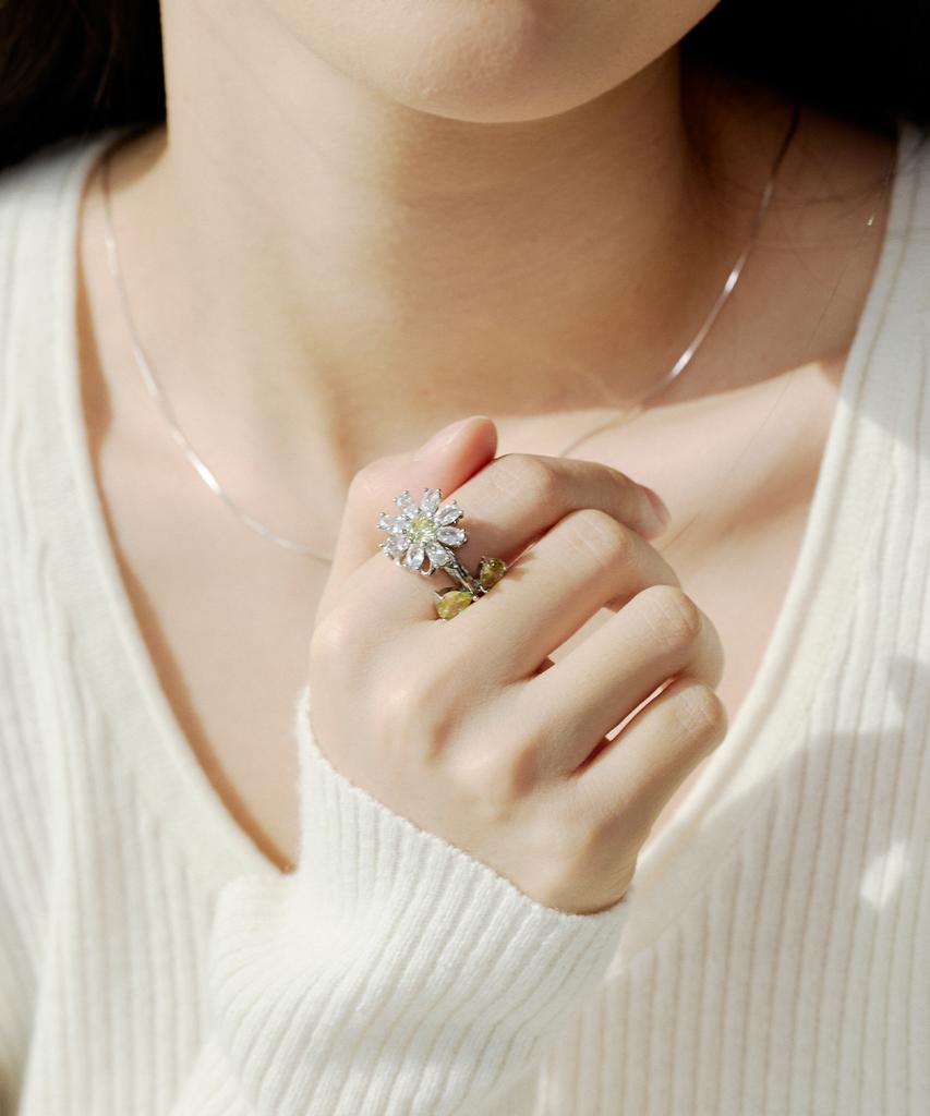 Silvertag Brf-26Ss1 Bloom Spinning Garden Ring