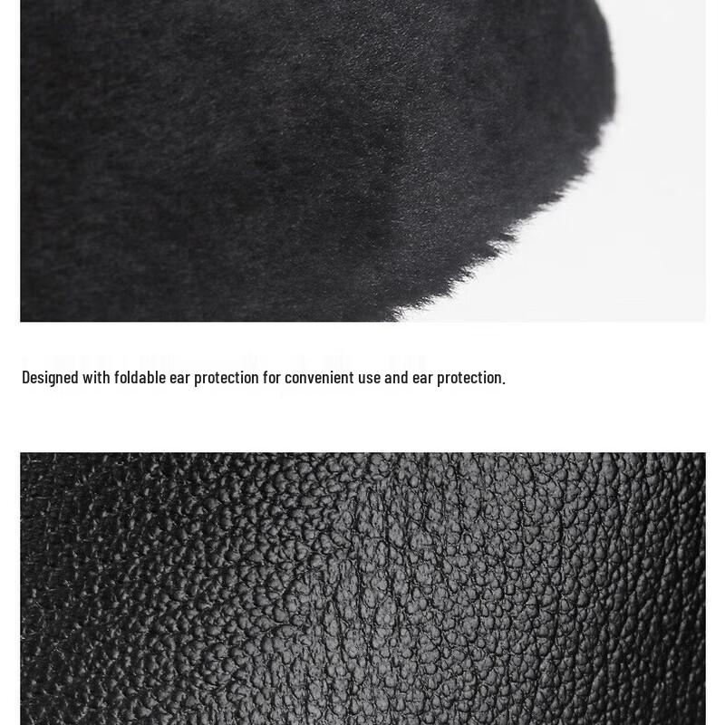 ZHENYUEQI Men's Winter PU Baseball Cap