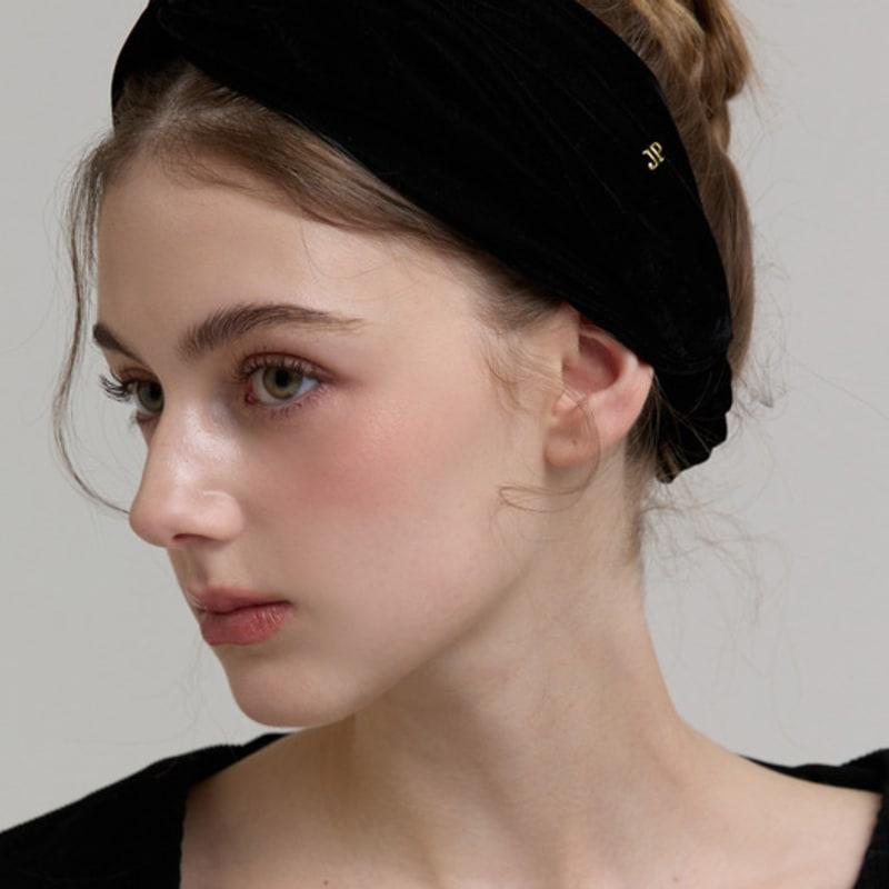 

Жан Поль Кларисс Шелковый бархатный тюрбан-повязка для волос JP-24-488HB black