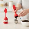 Eco-friendly Silicone Tea Infuser Heat Resistant Leak-proof Tea Strainer Filter for Home Office Daily Tea Brewing Use