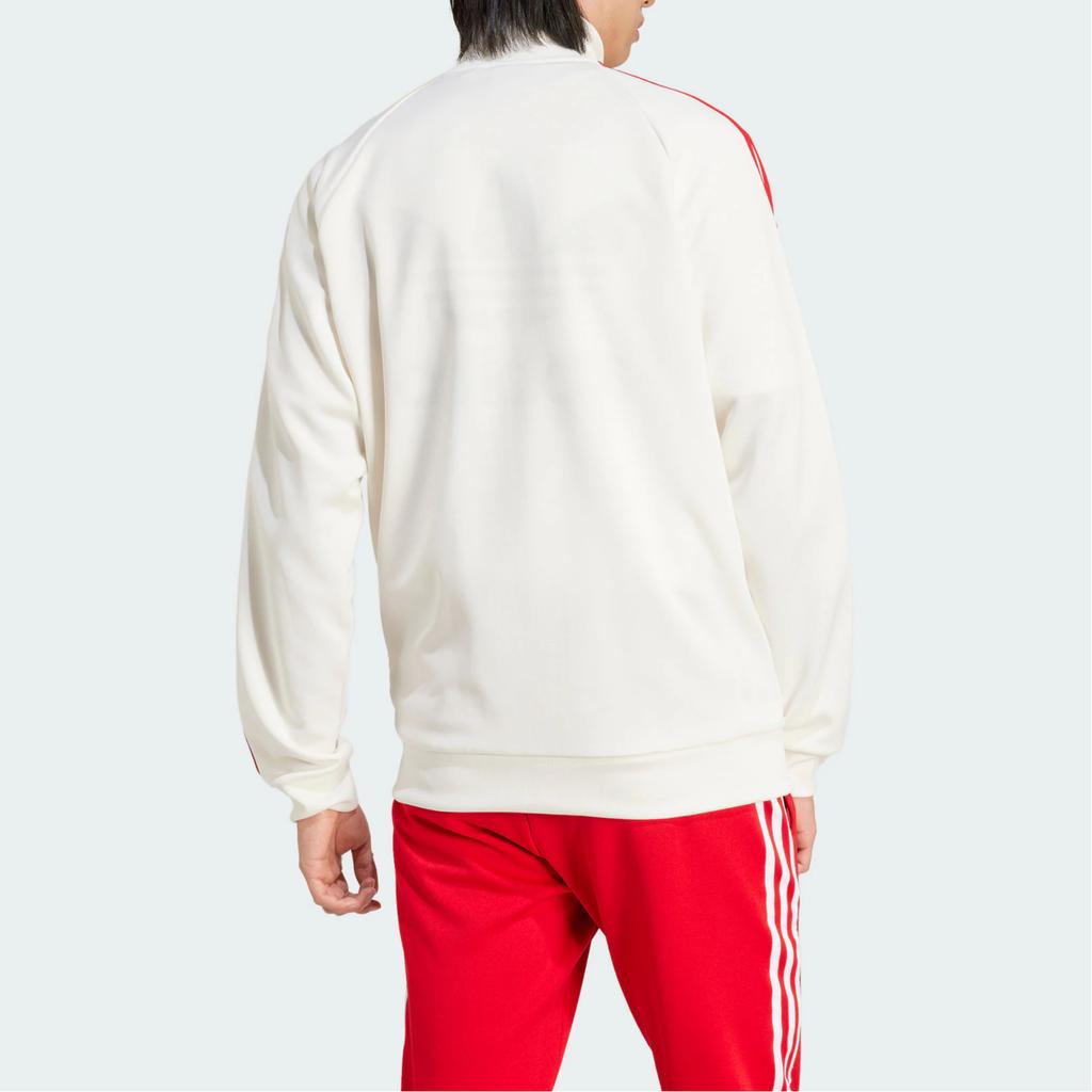 Adidas Originals The First Track Top Retro Color Block Stand Collar Sports Jacket Men Tops White IW3233