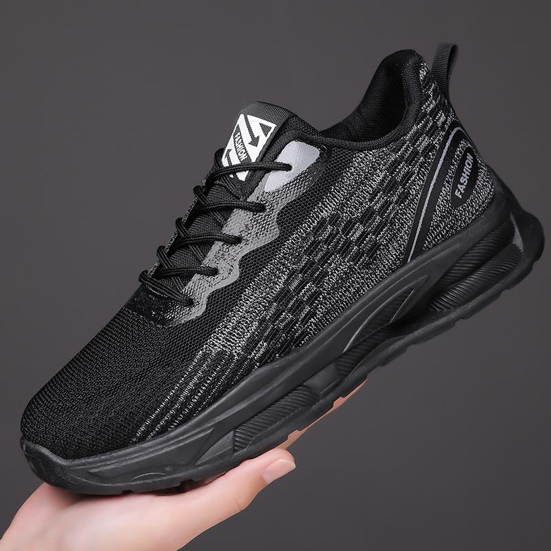 Men's shoes fly-woven breathable shoes summer new trendy shoes casual shoes soft-soled sports running shoes