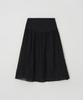 Meojiaenminggeul Ete Contour Wrinkle Midi Skirt (Black)