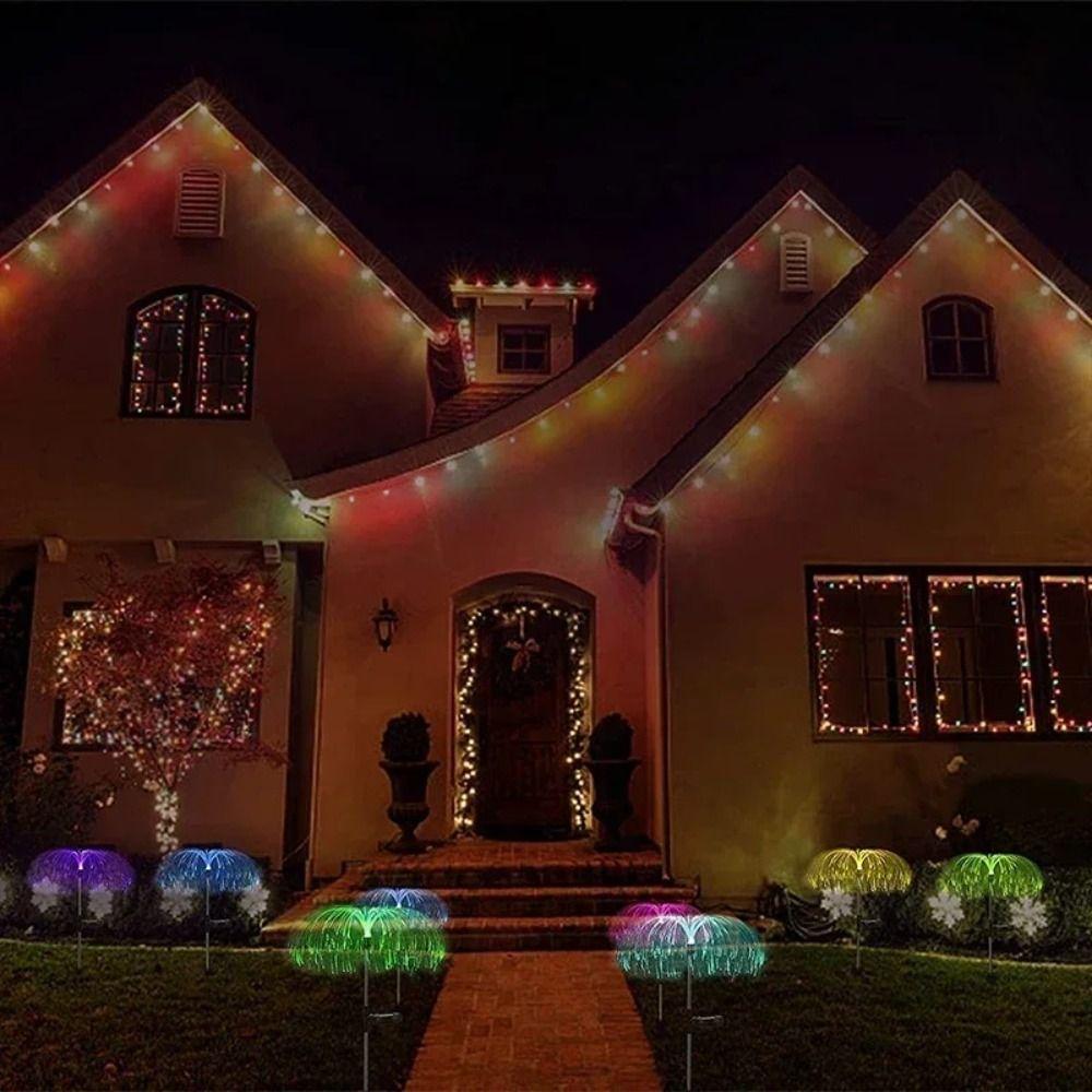 Waterproof Outdoor Solar Light 1/2/3/5 Layer Jellyfish Lawn Light  Yard/Pathway Decor