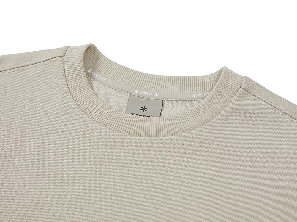 Snow Peak Land Sweatshirt Light Size for Men and Women Women's GS-S25FWFHT61, Beige, L,
