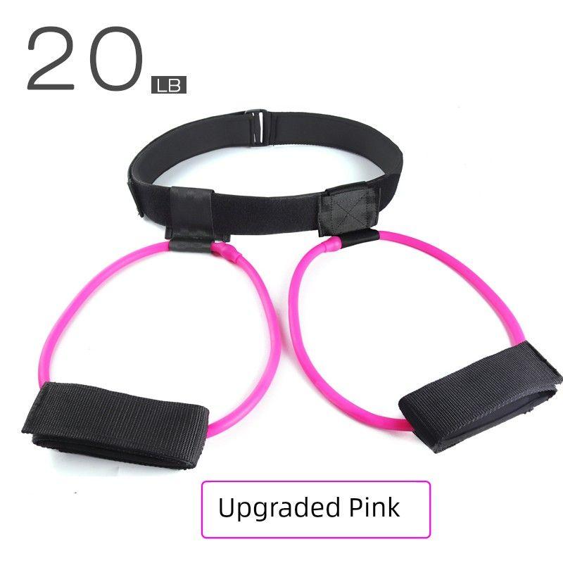 

Yoga Skinny Leg Hip Lifting Stretch Tension Band For Home Fitness Hip Squat Resistance Band Pink