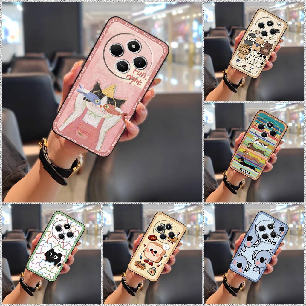 Protective Full Wrap Phone Case For Redmi 14C 4G/14R 5G/A3 Pro 4G/POCO C75 Graffiti Anti-knock Phone Pouch Soft Case TPU