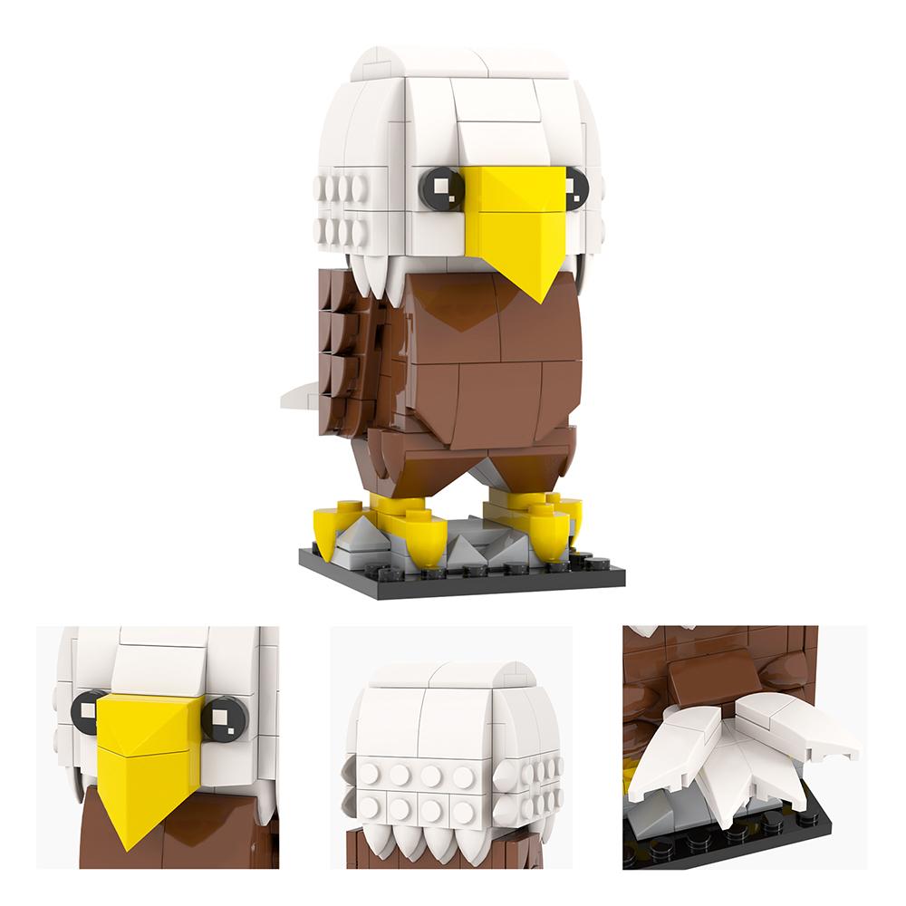 MOOXI Animal Series MOC Brick Panda Tiger Cat BrickHeaded Ser Model Adultes Building Block Kids Education Toys For Children Gift