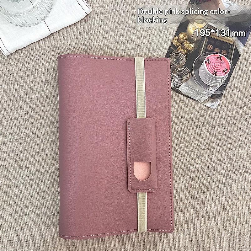 Custom A6 Leather Binder Notebook Waterproof Pocket Pen Holder 6 Ring Refillable Journal Planner For Office School Personal Use