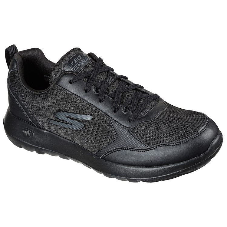 Skechers Go Walk Max Siatkowe Wygodne Sportowe Niskie Buty Lifestyle Męskie trampki Czarne 216166-BBK