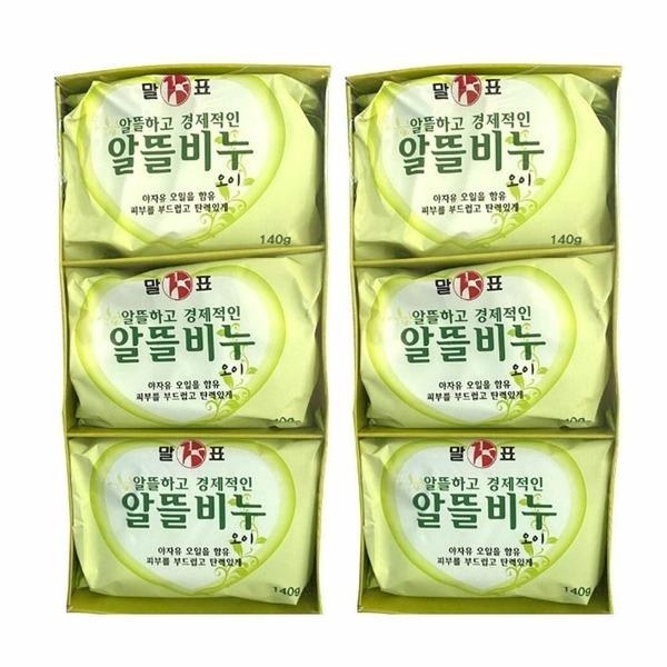 Malpyo Affordable Soap Cucumber 140g X 3 Pack X 2 (WB6A22B)