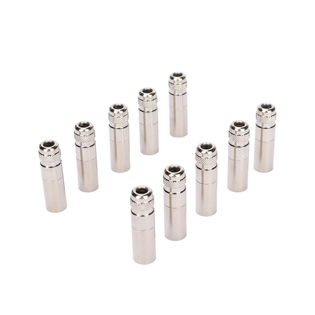 10 Stück 4-Pin XLR-Stecker Vollmetall-XLR-Stecker für Mixer, Mikrofon, Verstärker, Equalizer