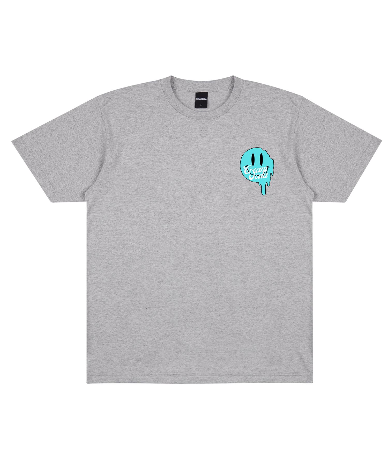 Cream Soda Lab Lab Smile Flow Short Sleeve T-Shirt Gray L