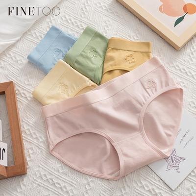 Pure Cotton Panties for Women Middle Waist Japanese Underwear Breathable Minimalist Brief