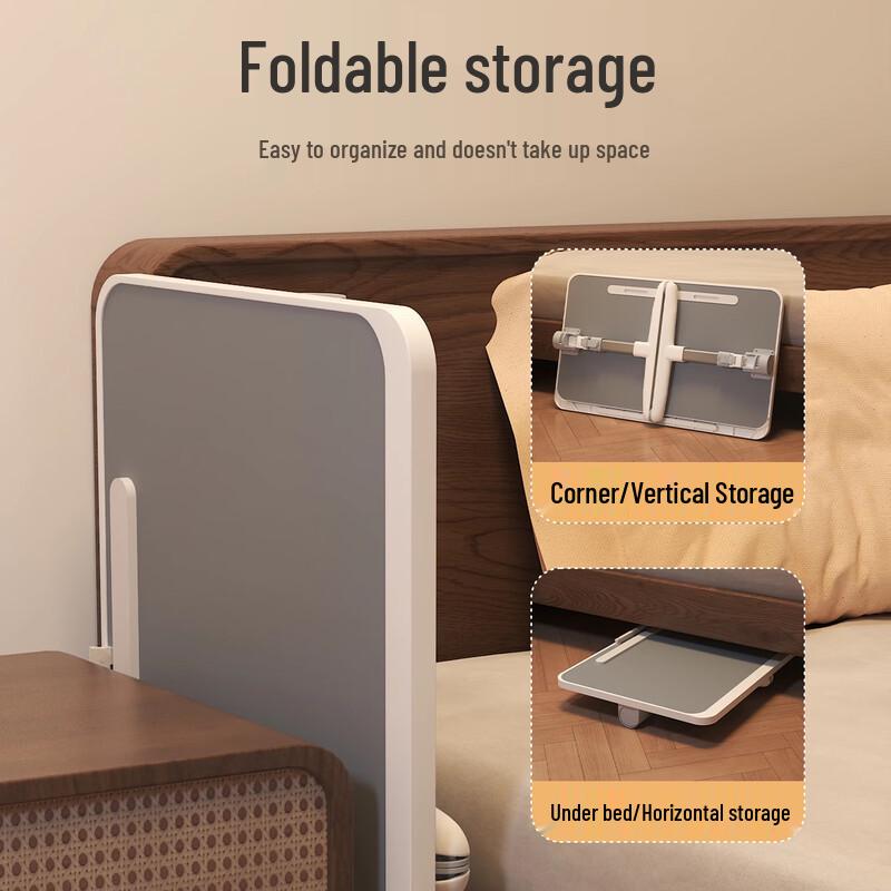 Adjustable Foldable Bed Laptop Desk with Drawer