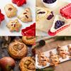 Christmas 6Pcs Mini Pie Molds, Hand Pie Molds, Cute Baking Supplies, Festive Pie Press & Pastry Molds for Holiday Parties & Baking (6)