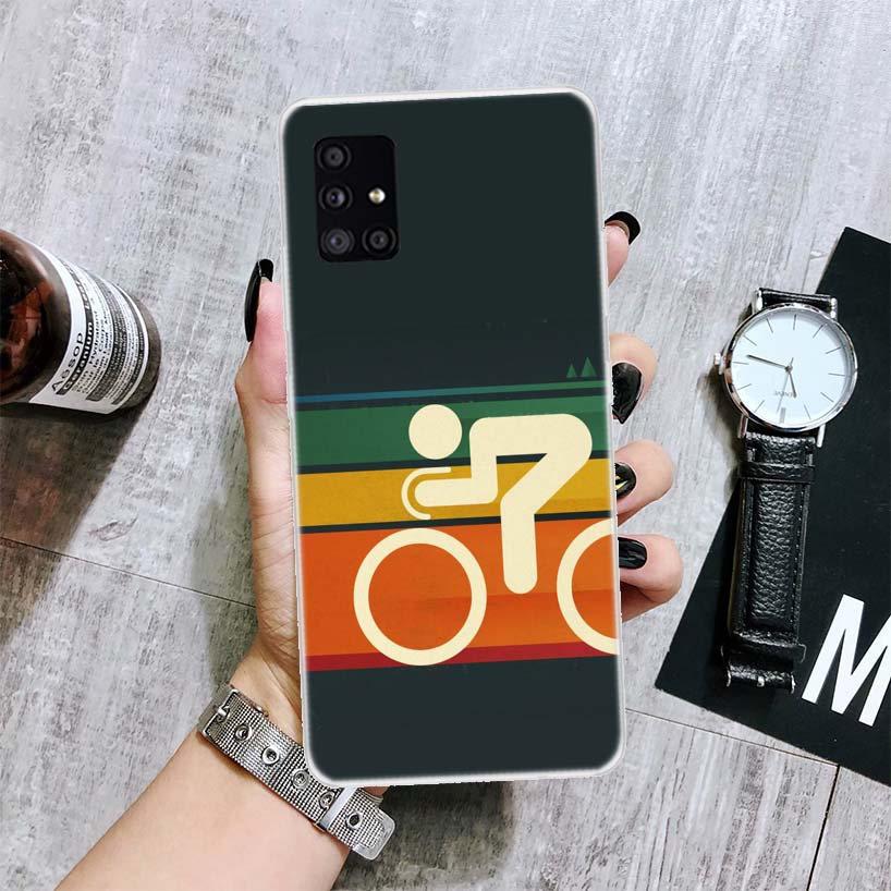 

Bicycle Bike Sport Phone Case For Samsung Galaxy A52 A32 A22 A12 A02S A50S A30S A51 A31 AA71 Note 20 Ultra 10 S10 Plus Galaxy A5 Samsung Note 20