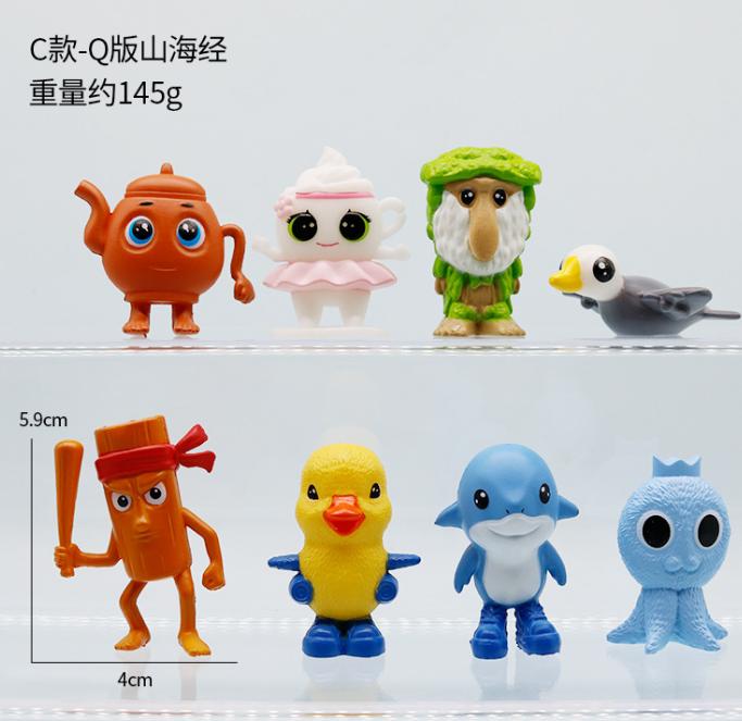 Italienisches Brainrot Actionfiguren-Set Tung Tung Sahur Tralalero Tralala Bombardino Crocodilo Figuren Modell Dekor Spielzeug Geschenke
