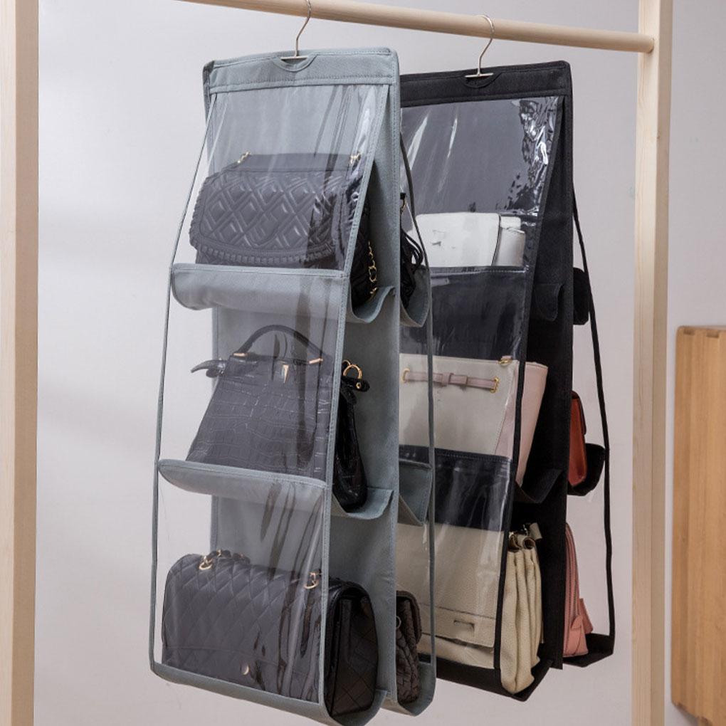 Double-sided Hanging Organizer Dust-proof Folding Storage Bag Closet