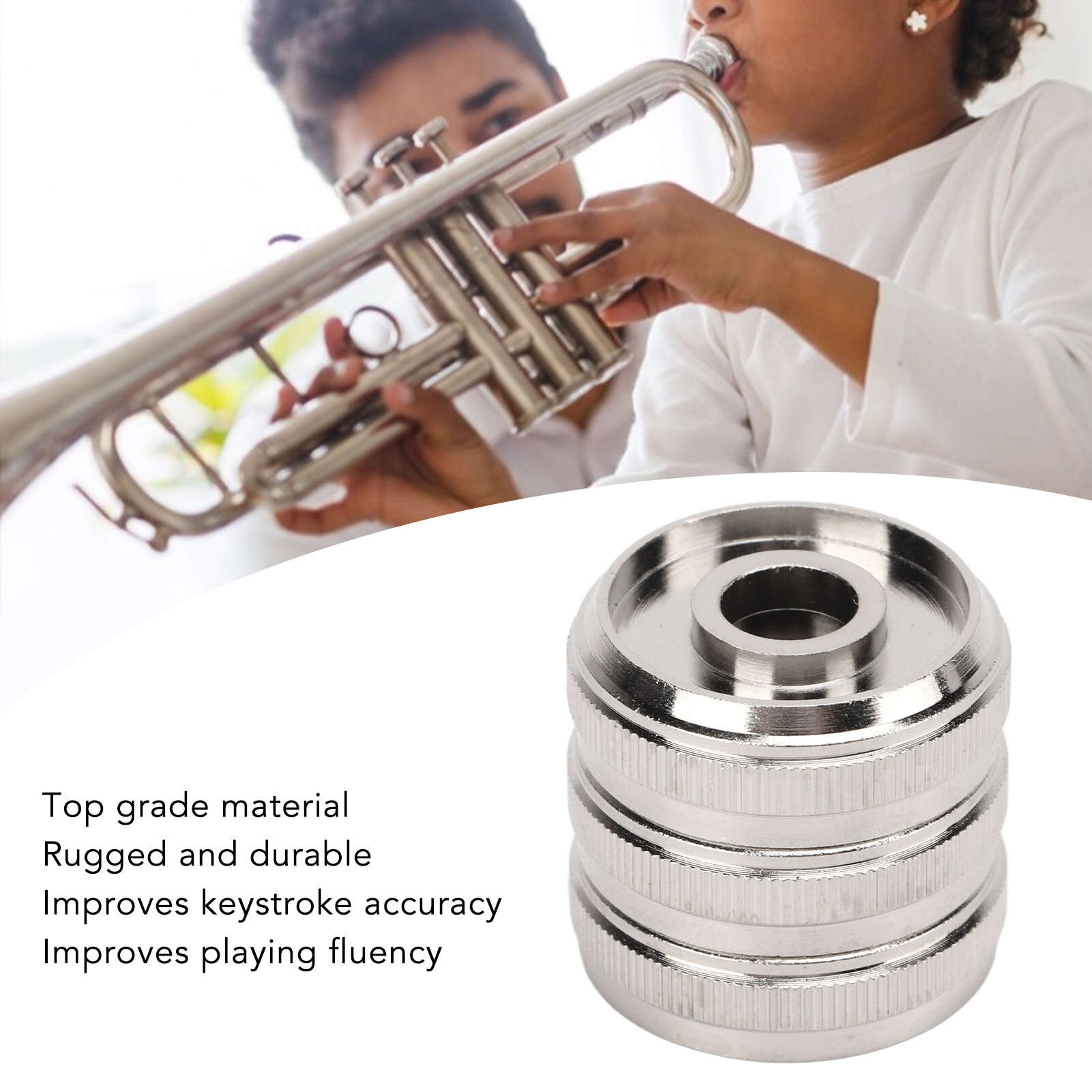 

3 шт. крышка клапана трубы металлический серебряный винтовой поршень для замены трубы аксессуары для музыкальных инструментов верхняя крышка клапана трубы