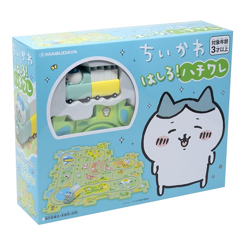 Masudaya Corporation Panel World Chiikawa Running! Hachiware Toy, Ages 3+, Battery Operated, 480-1715