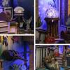 CRESYMME Miniature House Book Nook Kit Wooden DIY 3D Model Craft Underwater Theme