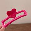 Women Hair Claw Hollow Heart Design Strong Hold Non Slip Hairpins Back Head Shower Hair Clips Hair Accessories