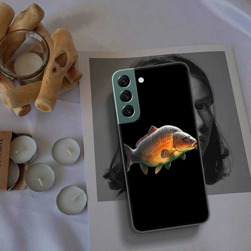 Carp Fishing Fish Phone Case For Samsung A15 A25 A35 A55 Galaxy A70S A50S A30S A30 A40 A71 A51 A41 A31 A21 A11 A01 A20S A10S A20