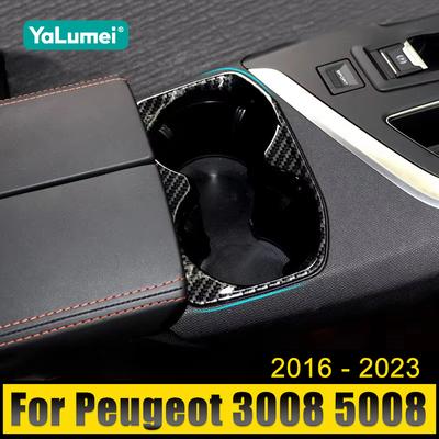 Autozubehör für Peugeot 3008 5008 GT 3008GT 5008GT 2016 2017 2018 2019 2020 2021 2022 2023, hintere Reihe, Wasserbecherhalterabdeckung