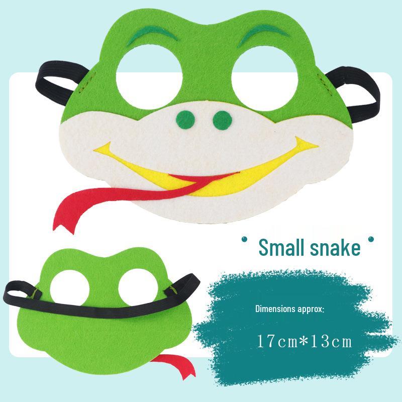 Children's Day Animal Masks: Frog & Tiger Cartoon Eye Masks for Kindergarten Performances