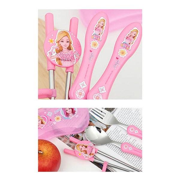 Secret Jouju All-Star Spoon Fork Case Set SJK-K0134, Pink, 1 Set, Select This Product, Korean Popular Tableware