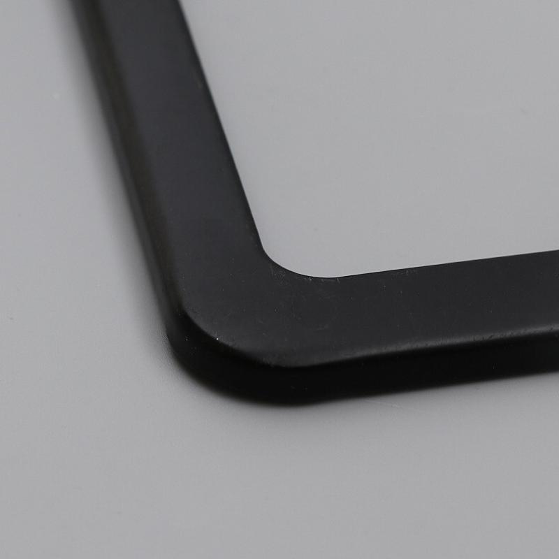 4 Holes Stainless Steel License Plate Frames 2 PCS Car Licence Plate Covers Slim Design With Bolts Washer Caps For US Vehicles License Plate Covers
