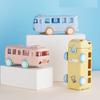 Creative Tritan Material Baby Bus Water Bottle With Cute Straw For Student And Kindergarten Kids