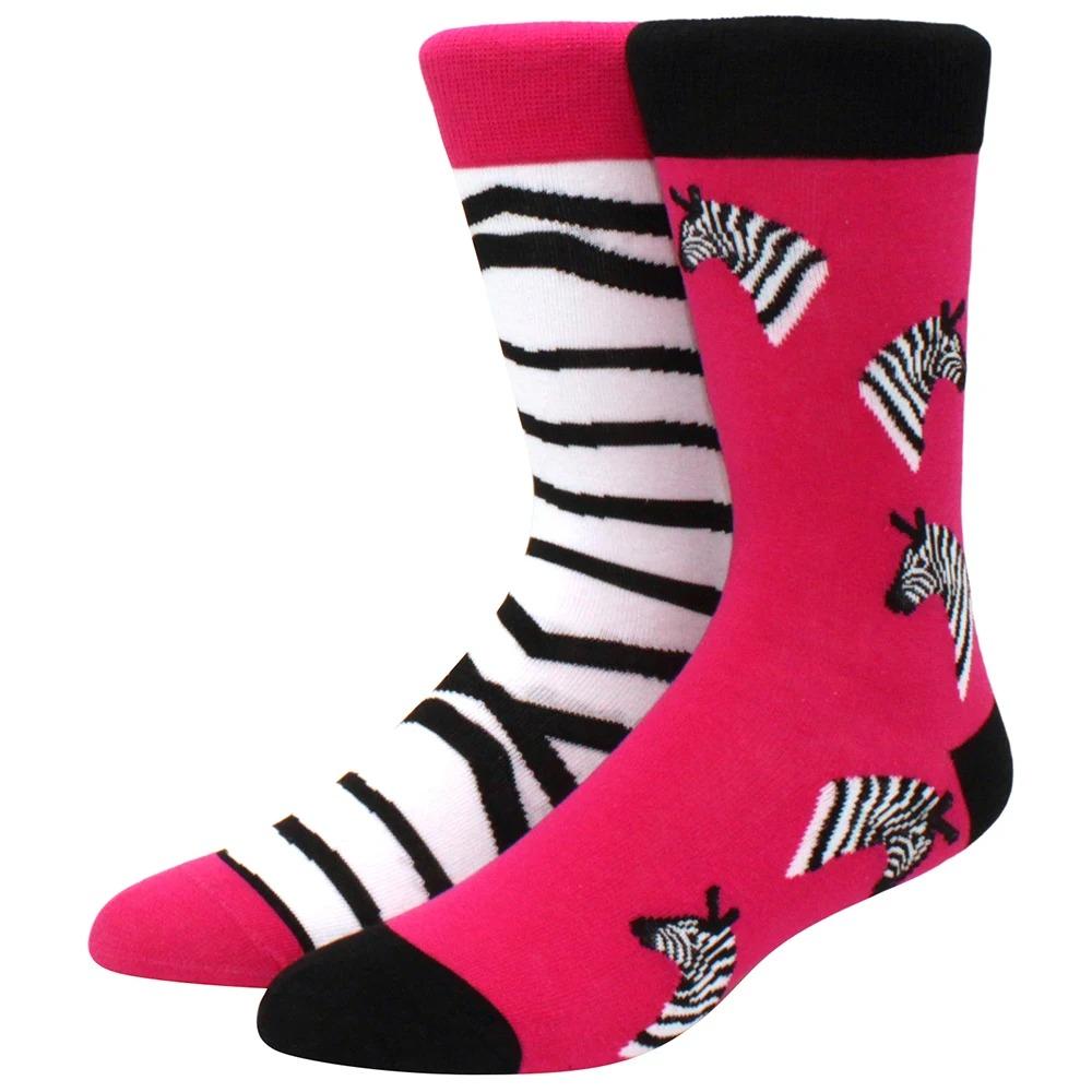 Herren Damen Socken Kreative AB Asymmetrische Baumwollsocken Mode Persönlichkeit Trend Cartoon Paar Lustige Socken Täglich Große Größe Socken
