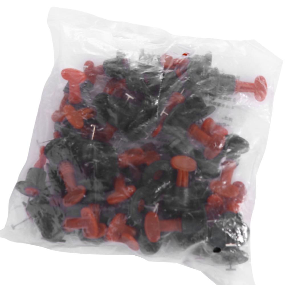 50pcs/set with Wrench Steel Needles Tile Spacers Flat Ceramic Level Wedges  Leveling Device