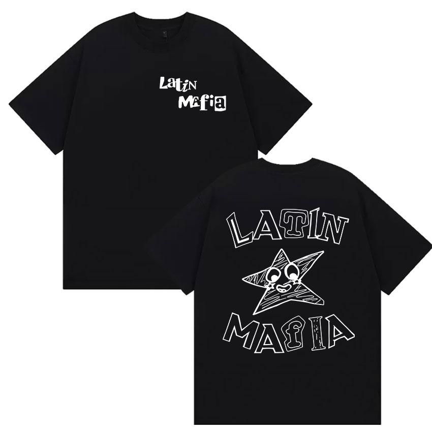 

Funny Latin Mafia Tour Album 2026 Merch T Shirts Men Women High Quality Clothing Fashion T-shirt Casual Cotton Oversized TShi... 5XL різнокольоровий