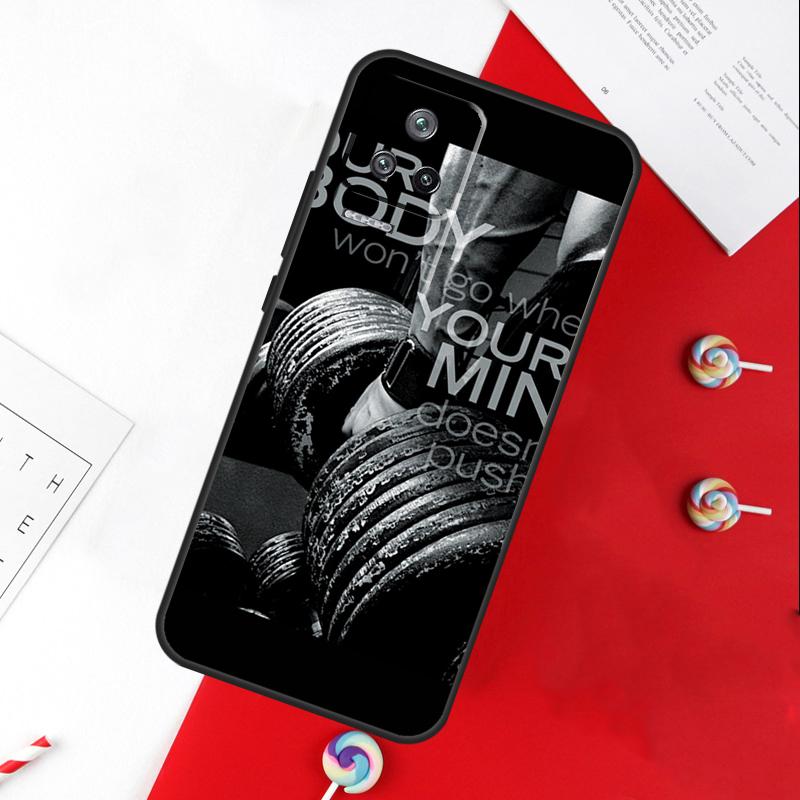 Bodybuilding Gym Fitness Cover For Xiaomi 14T 11T 12T 13T Pro 13 14 15 Ultra POCO X7 Pro X3 X5 X6 F5 F6 M6 Pro Case