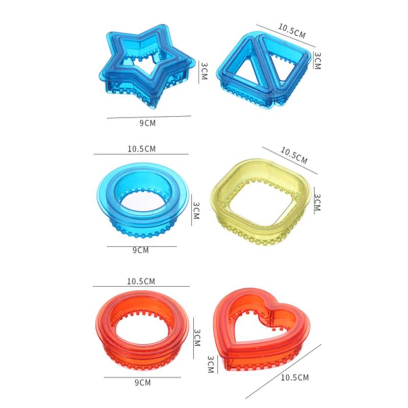 DIY Sandwichform Sandwichschneider Set für Kinder Machen Brot Toast Frühstück Mittagessen