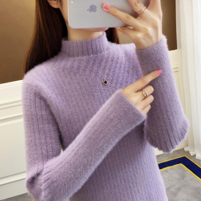 

Женский плюшевый свитер с имитацией овечьей кожи, блузка с длинным рукавом и круглым вырезом