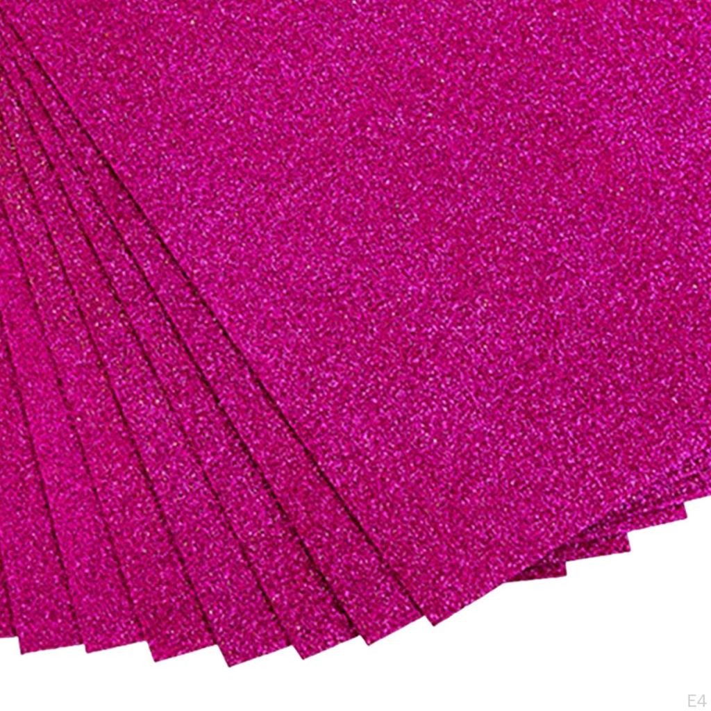 Craft Foam Sheets Glitter Origami 10x Handmade Papers Sponge Paper for