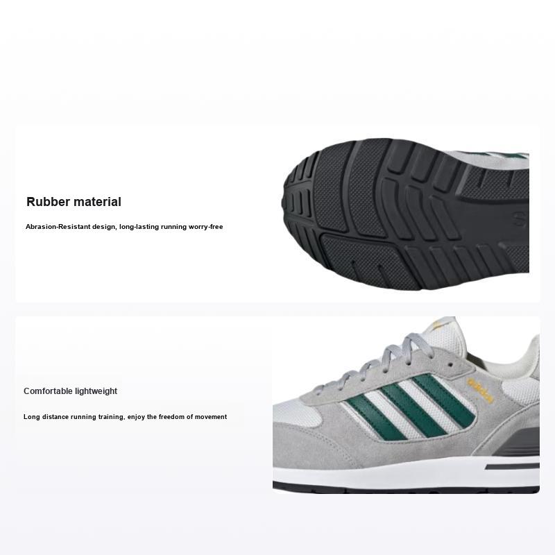 Adidas Run 80s Удобные Легкие Низкие Беговые Кроссовки Мужские Сникеры Серый Белый ID1264 44⅔