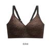 Sexy Leopard Print Women Wireless Breathable Thin Comfortable Push Up Bra