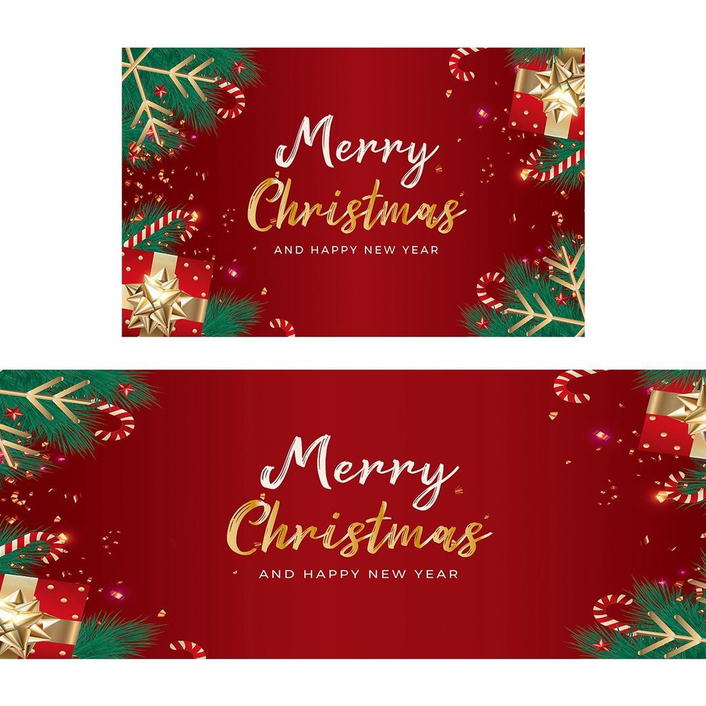 Christmas Thickened Kitchen Floor Mats, Dust-proof, Anti-slip, Festive, Festive, Christmas Decoration, Entrance Floor Mats