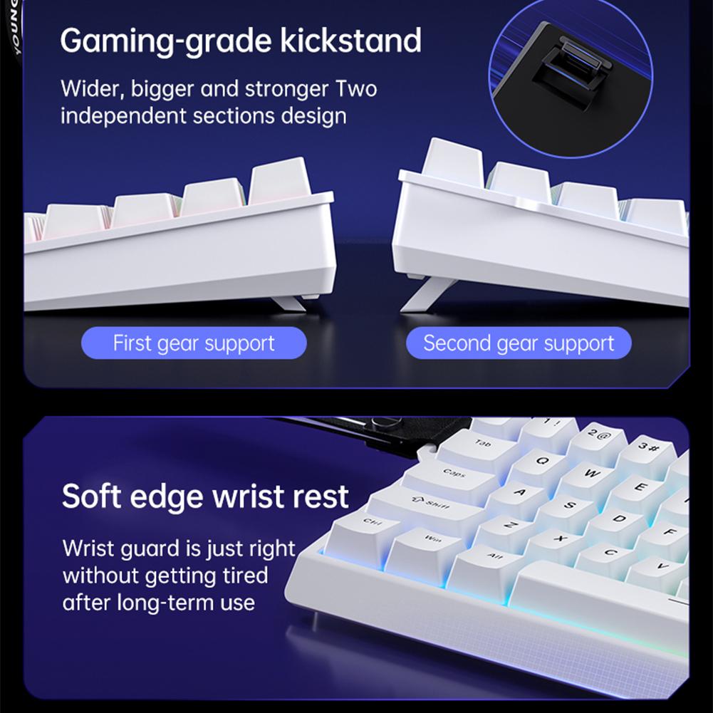 ACE 68 Magnetic Mechanical Keyboard E-sports Keyboard with 0.01mm Rapid Trigger 68 Keys 128K Sampling Rate Gaming Keyboard