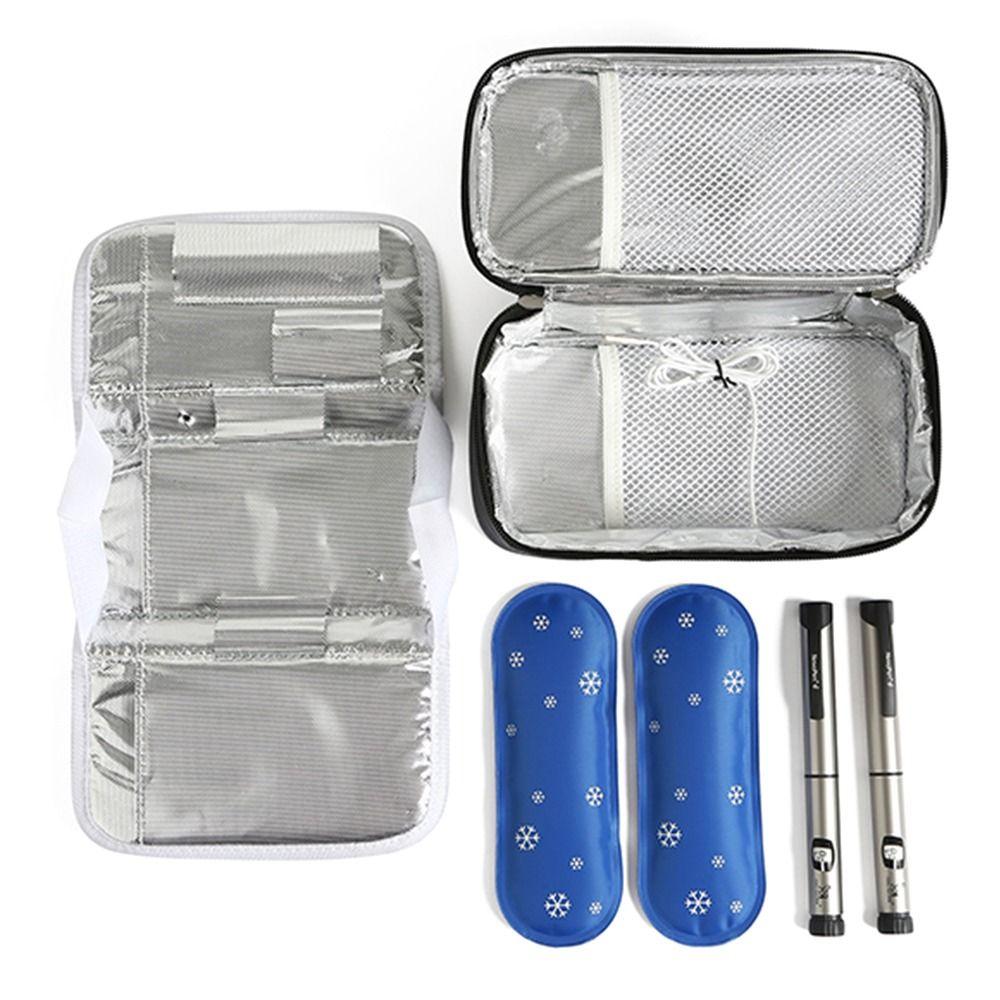 Portable Waterproof Diabetic Insulin Cooling Bag Carry-on Protector Pill Refrigerated Ice Pack Drug Freezer for Medicla Cooler