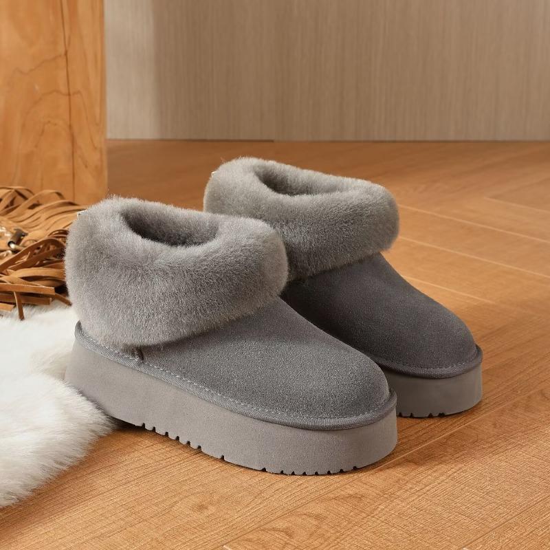High-top Shoes, Snow Boots, Women's New Style, Thickly Padded Cotton Shoes, Anti-slip Short Boots