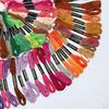 of Embroidery Starter Kit Including Instructions, Bamboo Hoops, Color Threads, Cloth, and
