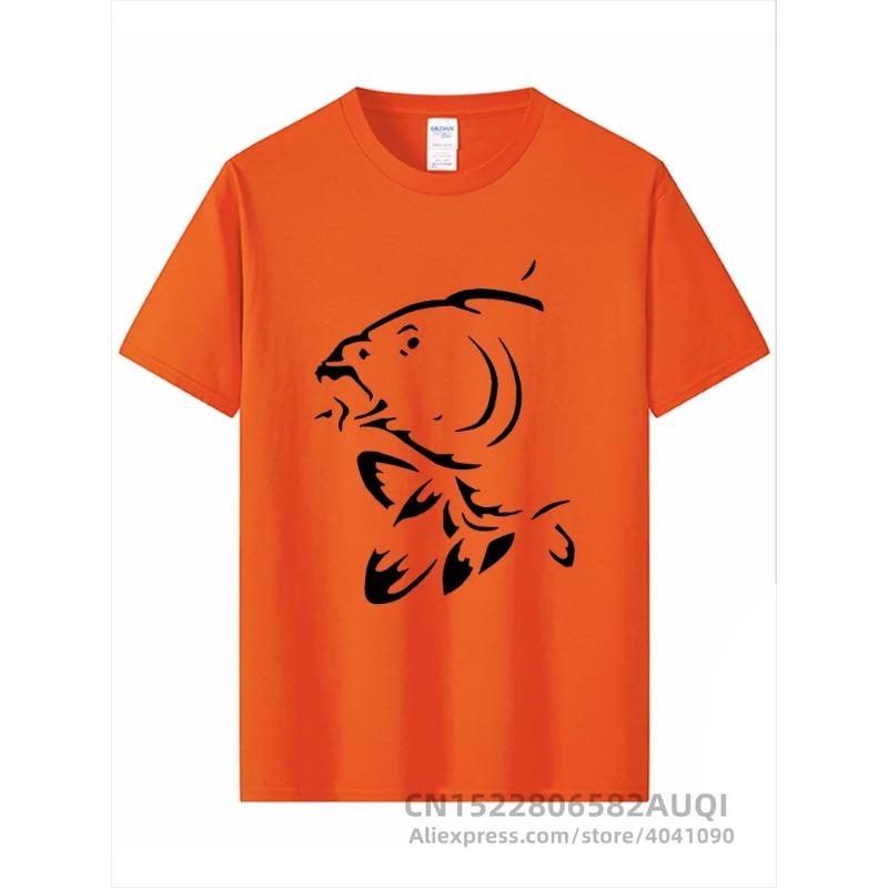 Summer Round Neck 3D Fish Print Top Fashionable Casual Short Sleeved Men's T-shirts