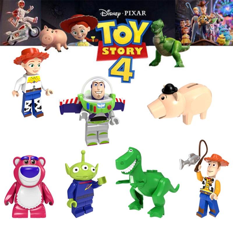 Toy Story Stavebnice Plastové Hračky Postavičky Pro Děti Výška 4,5 cm