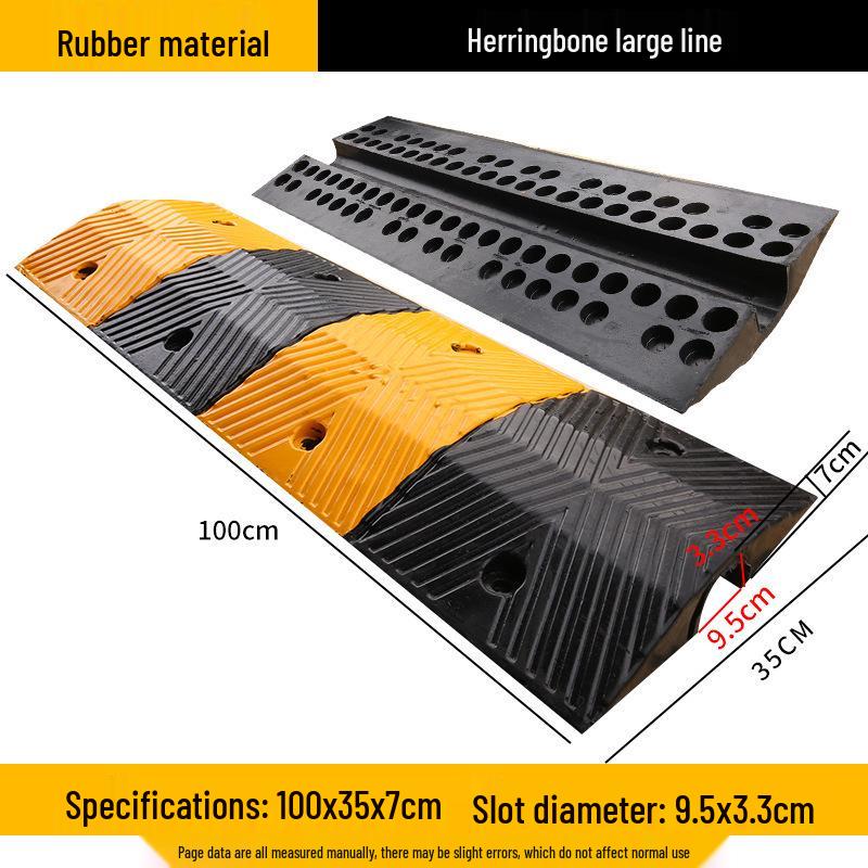 Rubber and Plastic Cable Protection Speed Bump